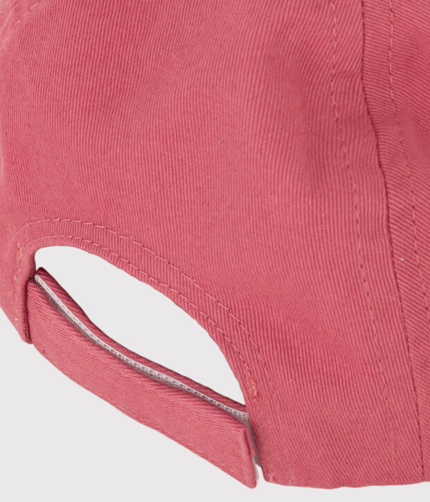 Casquette Petit Bateau Family en serge craquante b&eacute;b&eacute; rose