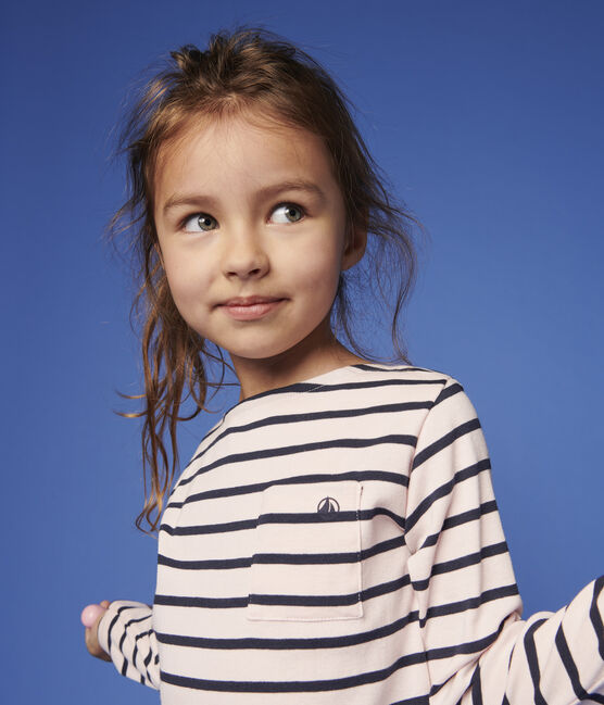 Tee-shirt en coton enfant fille - garçon rose MINOIS