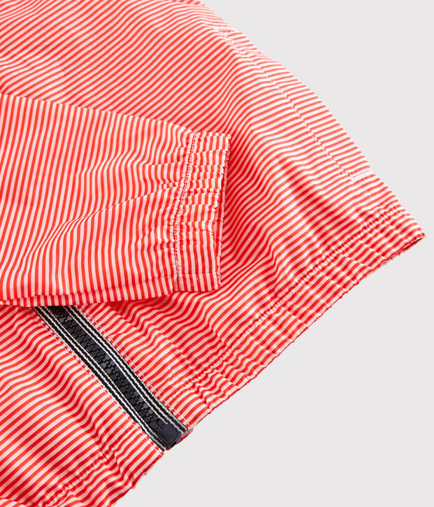 Coupe vent en polyester recycl&eacute; enfant fille - gar&ccedil;on rose/blanc