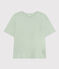 Tee-shirt le Boxy en coton femme vert HERBIER