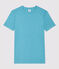 T-shirt col rond iconique en coton Femme bleu MIROIR