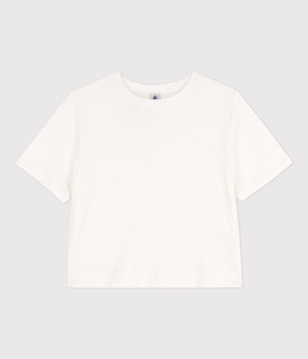 T-shirt LE BOXY en coton Femme blanc