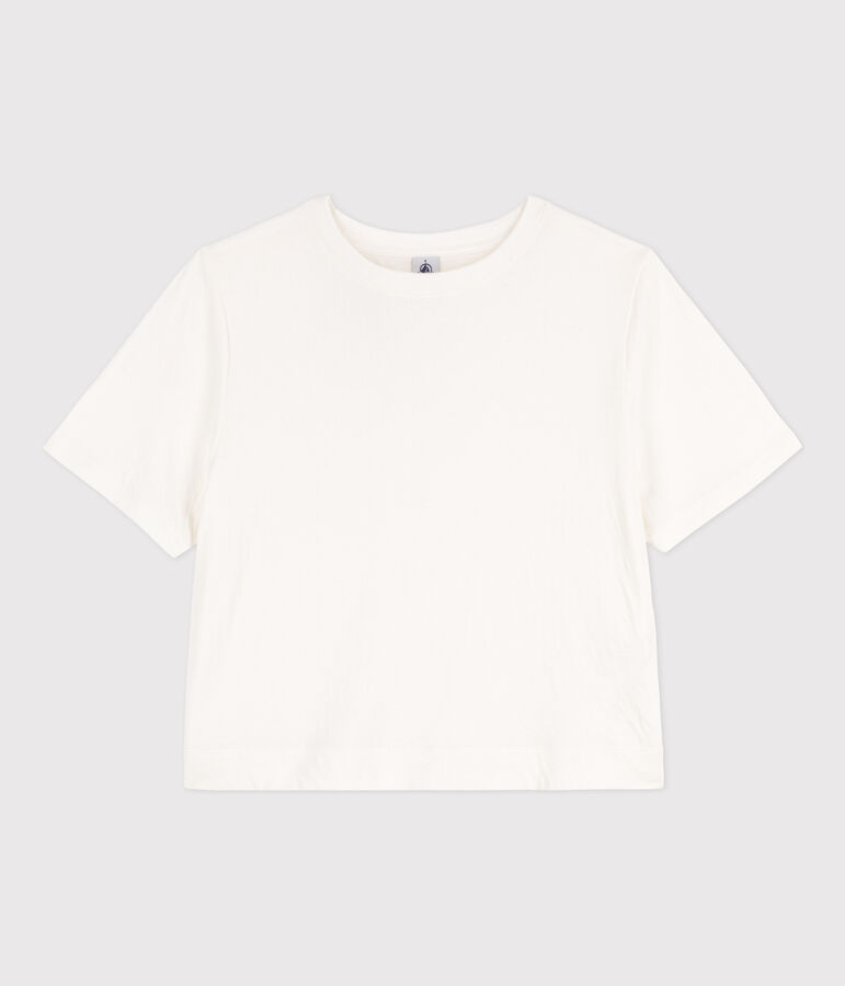 T-shirt LE BOXY en coton Femme blanc