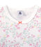Chemise de nuit fille manches longues imprimée blanc ECUME/blanc MULTICO
