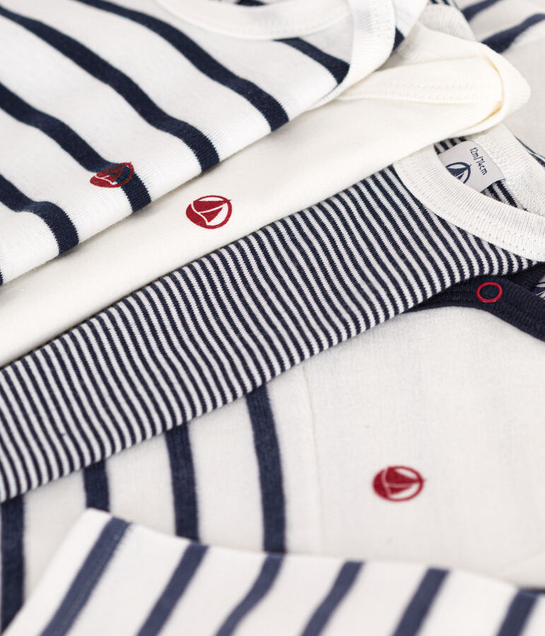 Lot de 1 pyjama b&eacute;b&eacute; et 3 bodies rayures multicouleur