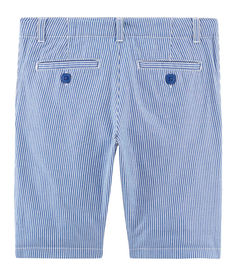 Bermuda enfant gar&ccedil;on bleu SURF/blanc ECUME
