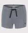 Short de bain en matière recyclée bébé bleu MEDIEVAL/blanc MARSHMALLOW