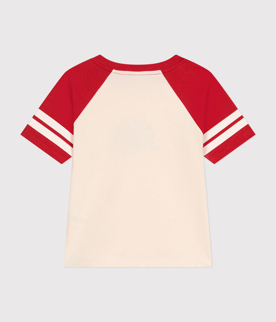 Tee-shirt imprimé en jersey enfant garçon rouge AVALANCHE/ AURORA
