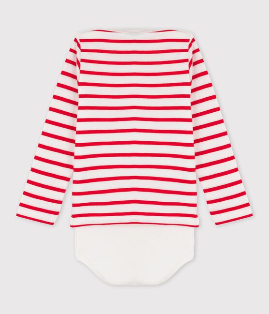 Body marinière bébé fille/garçon blanc MARSHMALLOW/rouge PEPS