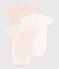 Lot de 3 bodies croisés manches courts en coton bébé variante 2