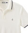 Polo manches courtes 100% coton jersey piqué. blanc MARSHMALLOW
