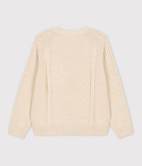 Pull Irlandais en coton Femme écru AVALANCHE