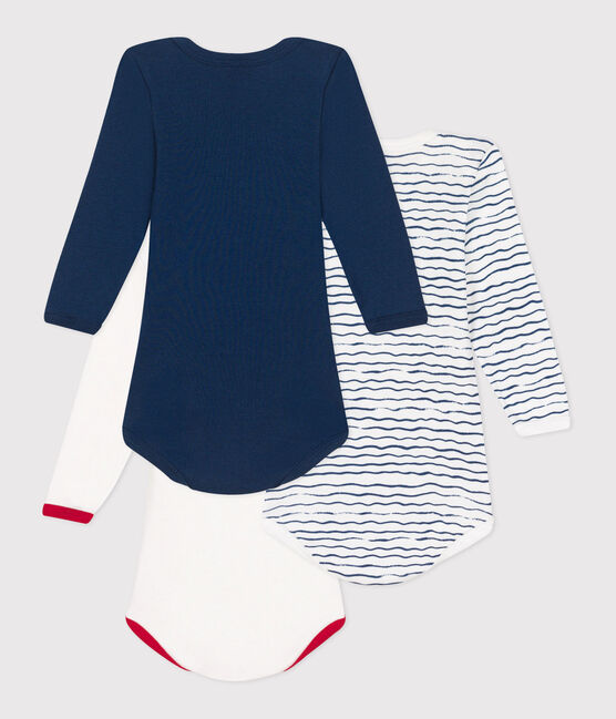 Lot de 3 bodies manches longues en coton bébé variante 2