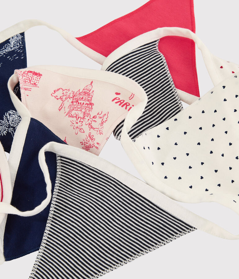 Guirlande color&eacute;e en coton blanc/multicouleur