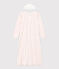 Chemise de nuit et tiare cœur petite fille en velours blanc MARSHMALLOW/rouge TERKUIT