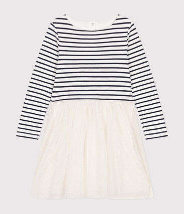 Robe en tubique et tulle enfant fille