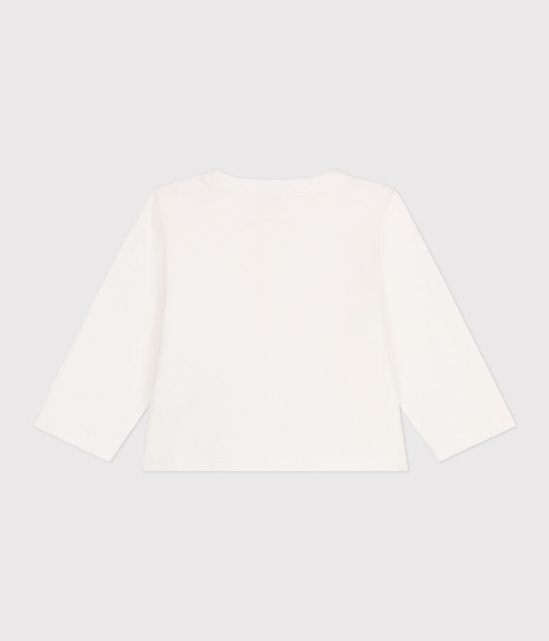 Cardigan b&eacute;b&eacute; en coton uni blanc