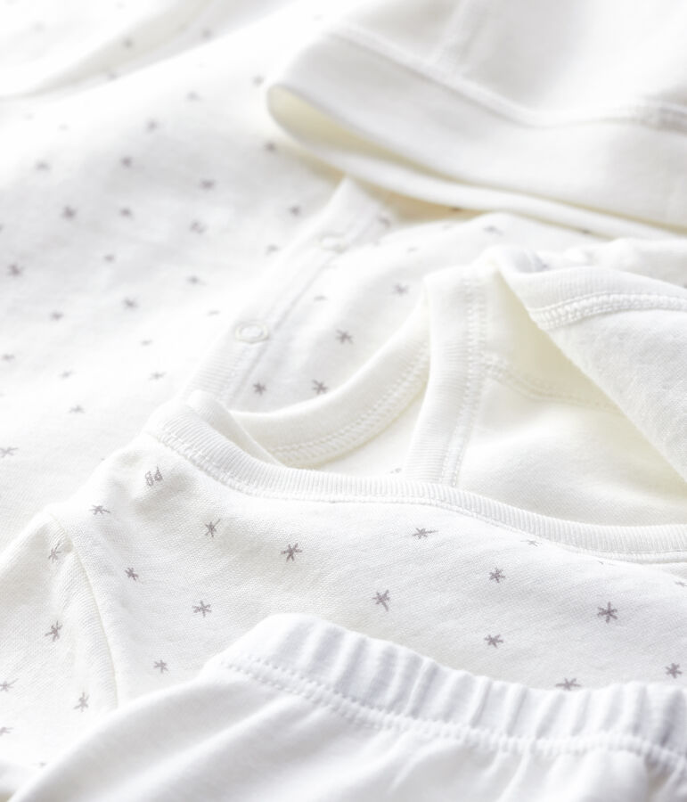 Kit des premiers jours b&eacute;b&eacute; en tubique en coton biologique multicouleur