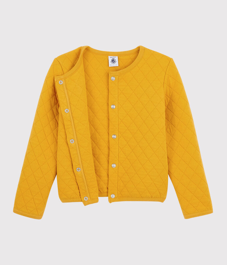 Cardigan en tubique enfant Fille jaune