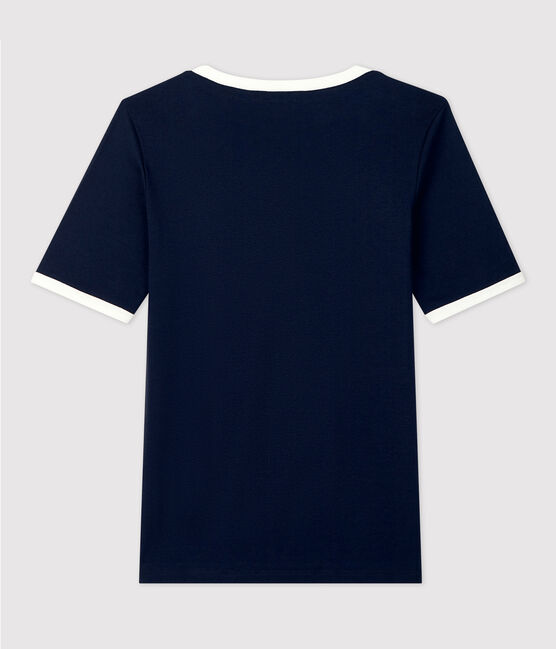 T-shirt en coton Femme bleu SMOKING