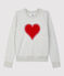 Sweat en molleton Femme gris BELUGA CHINE