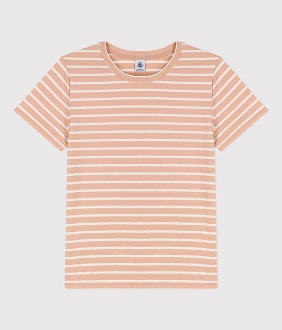 Tee-shirt LE DROIT col rond en coton Femme VINTAGE/ AVALANCHE