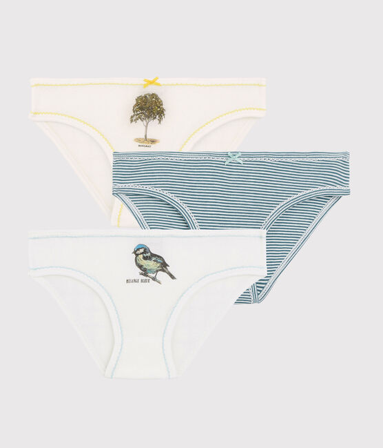 Lot de 3 culottes petite fille Petit Bateau x Deyrolle variante 1