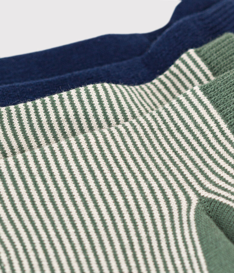 2 paires de chaussettes en coton milleraies enfant multicouleur