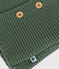 Cardigan en tricot point mousse bébé vert CROCO