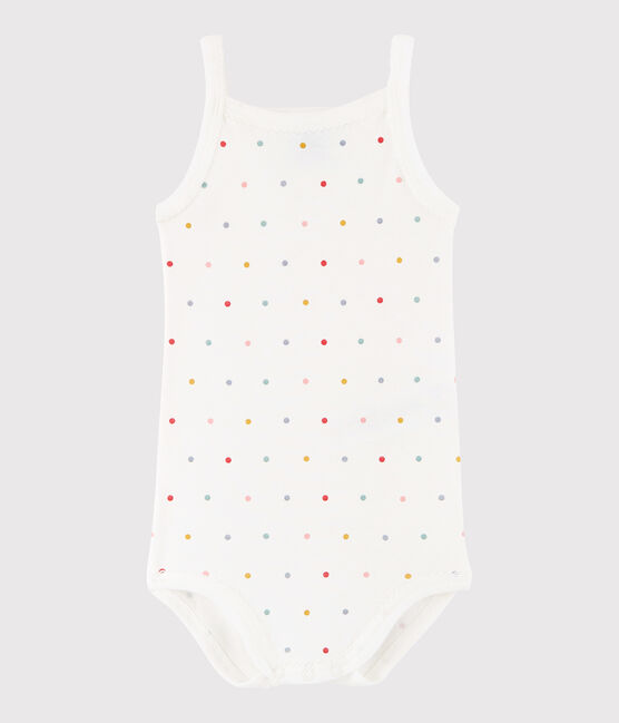 Body à bretelles bébé fille blanc MARSHMALLOW/blanc MULTICO