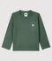 Tee-shirt manches longues en coton bébé garçon vert VALLEE