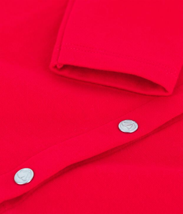 Cardigan en coton enfant fille rouge