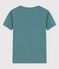 Tee-shirt L'ICONIQUE col V en coton Femme vert BRUT