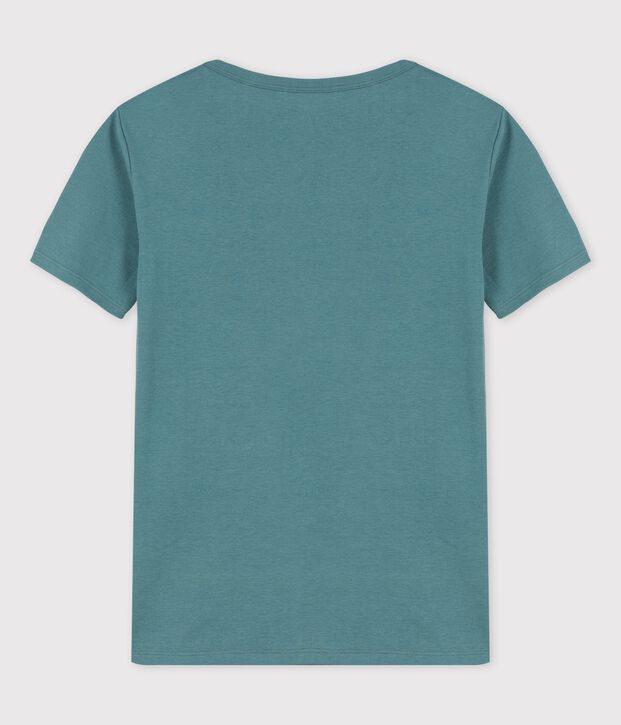 Tee-shirt L'ICONIQUE col V en coton Femme vert