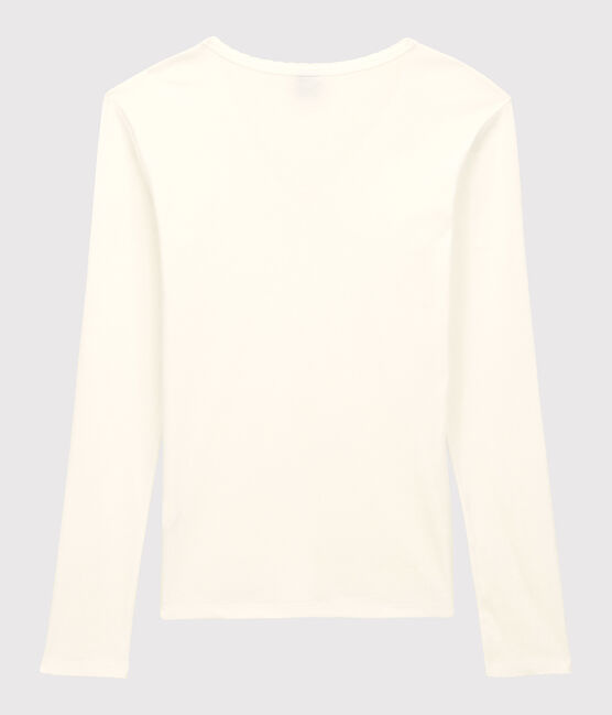 Tee-shirt L'ICONIQUE  cocotte en coton Femme blanc ECUME