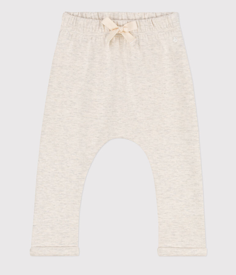 Pantalon b&eacute;b&eacute; en jersey &eacute;pais beige MONTELIMAR CHINE