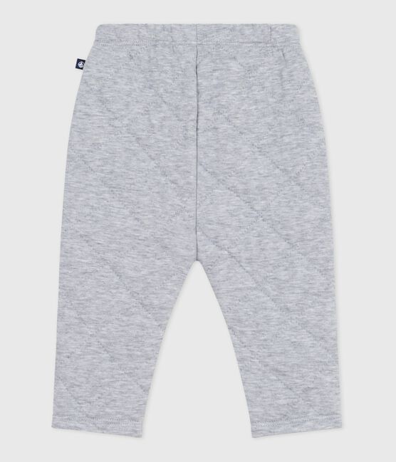 Pantalon bébé en coton épais uni gris FUMEE CHINE