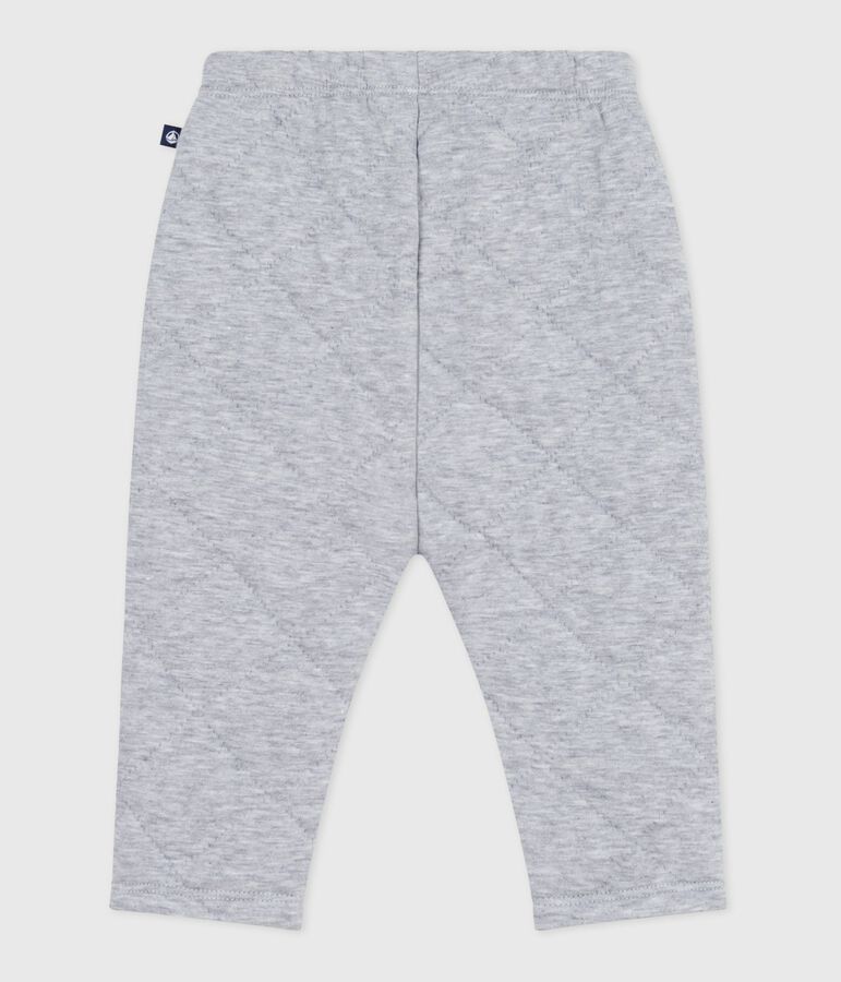 Pantalon b&eacute;b&eacute; en coton &eacute;pais uni gris