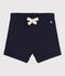 Short bébé en jersey flammé uni bleu SMOKING