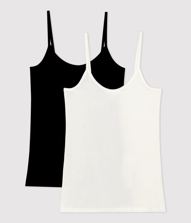 Lot 2 chemises &agrave; bretelles Femme multicouleur