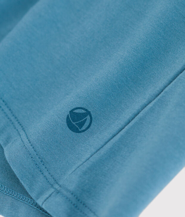 Tee-shirt LE DROIT col V en coton Femme bleu