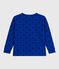 Tee-shirt enfant manches longues en coton imprimé bleu OLYMPIC+SOIR