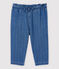 Pantalon en denim clair à pois bébé fille bleu DENIM CLAIR