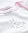 Body manches courtes bébé fille blanc ECUME/rose DOLL