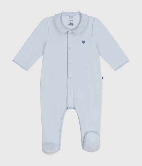 Pyjama en velours bébé bleu GOMME