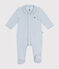 Pyjama en velours bébé bleu GOMME