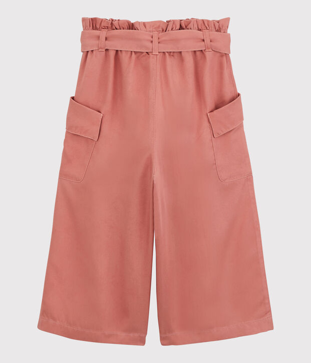 Pantalon en lyocell enfant fille rose