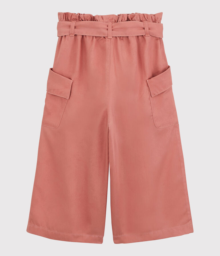 Pantalon en lyocell enfant fille rose PAPAYE