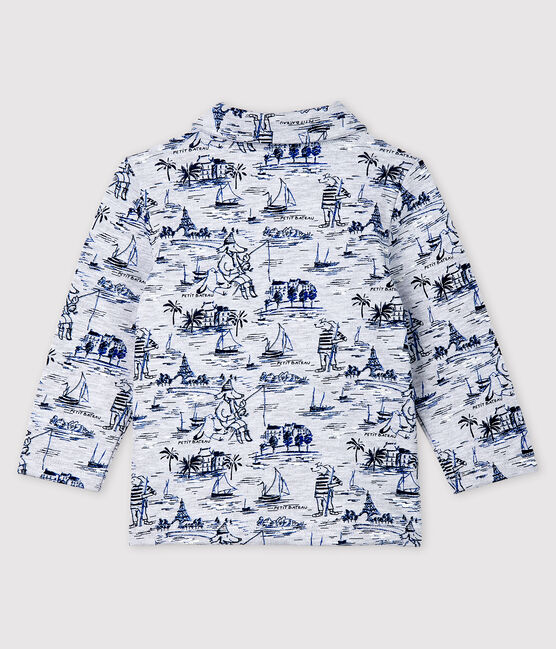 Sweatshirt en molleton imprimé bébé garçon gris POUSSIERE/bleu SMOKING