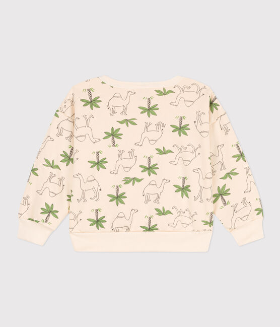 Sweatshirt en molleton enfant fille / garçon blanc AVALANCHE/ MULTICO